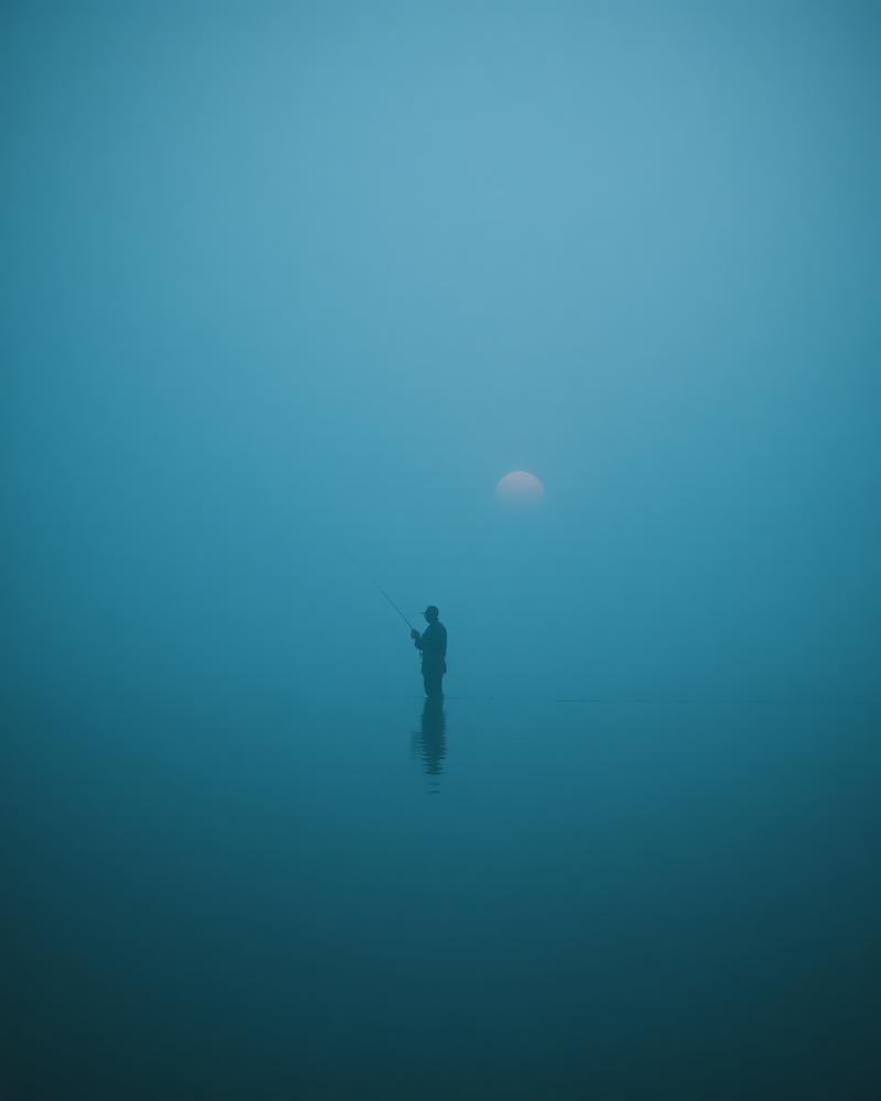 Fisherman at sunrise