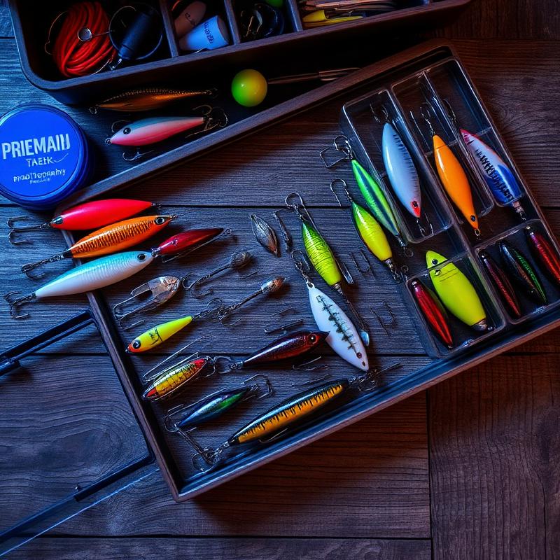Tackle box with lures